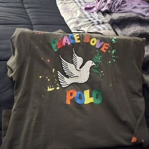 Peace Love Polo Graphic Tee